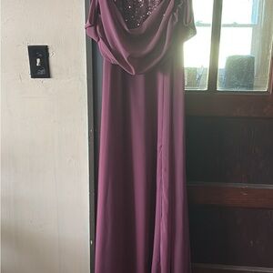 Elegant Purple Evening Gown